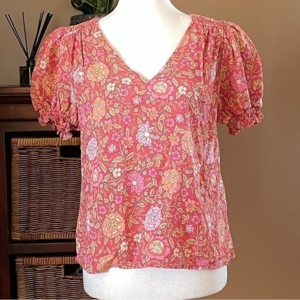 Rachel Zoe Floral Short Sleeve Top
